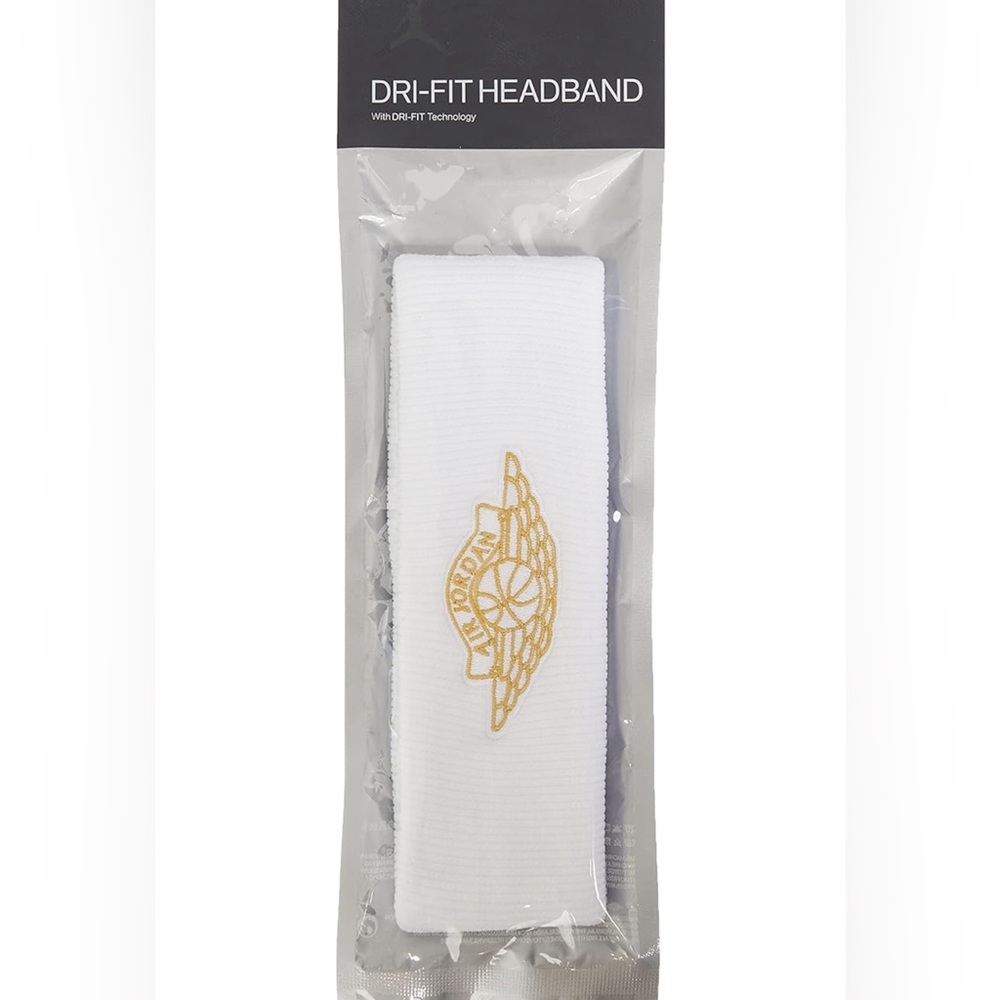 Nike Wings Headband 2.0, Jordan Headband Unisex Adult, White, One